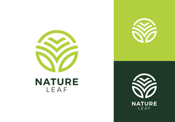 land farm with sun logo. creative agriculture symbol vector design   © nubikor