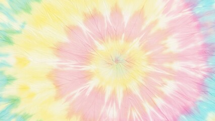 Tie dye fabric with pastel colors in abstract patterns Suitable for creative arts, fashion, and summer vibes