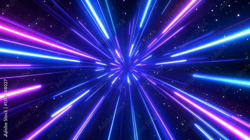 Aufkleber abstract image of speed lines bursting from the center