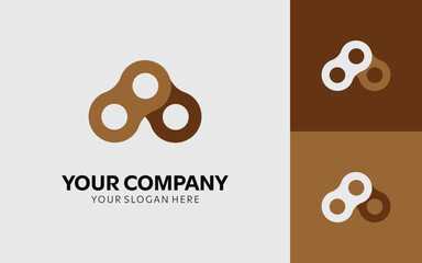 a simple modern logo design vector