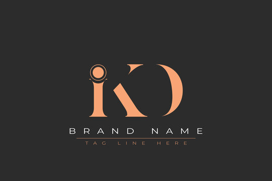 IKD abstract letter logo design. This logo is designed by three abstract letters.