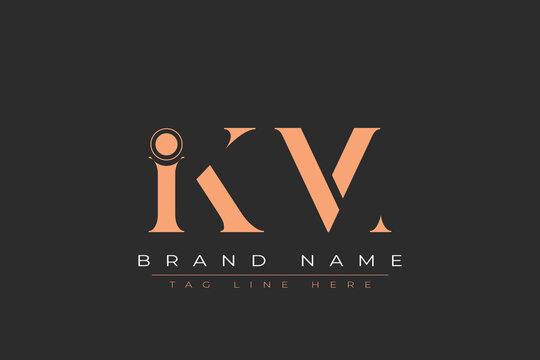 IKM abstract letter logo design. This logo is designed by three abstract letters.