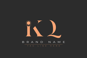 IKQ abstract letter logo design. This logo is designed by three abstract letters.