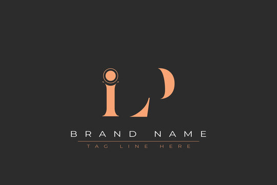 ILP abstract letter logo design. This logo is designed by three abstract letters.