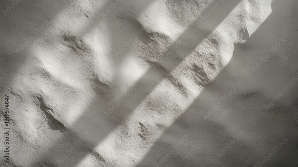 Poster Abstract Grayscale Texture with Diagonal Light and Shadow Stripes