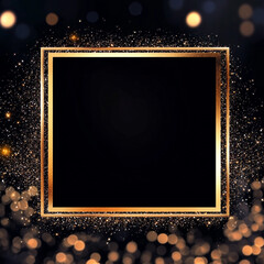 A golden star-studded frame gleams against a dark backdrop