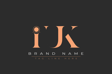 IUK abstract letter logo design. This logo is designed by three abstract letters.
