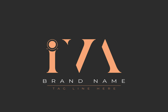 IVA abstract letter logo design. This logo is designed by three abstract letters.