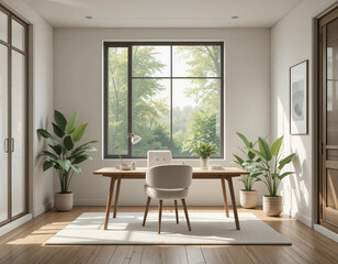 Fototapeta premium Zen Minimalism – Stunning Interior Design Illustrations for Serenity and Harmony