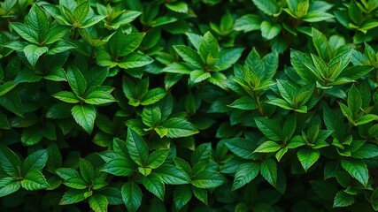 Lush Green Foliage Background for Design