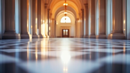 Obraz premium Blurred courthouse area background