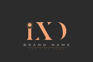 IXD abstract letter logo design. This logo is designed by three abstract letters.