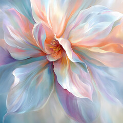 Fototapeta premium Elegant nature painting, delicate petals