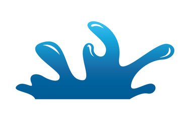 Water splash vector art design