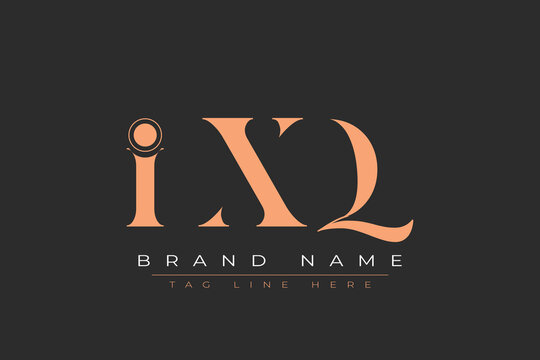 IXQ abstract letter logo design. This logo is designed by three abstract letters.