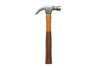 Claw Hammer Tool Isolated on transparent - A high-quality of a classic claw hammer with a wood handle, isolated against a black background. Perfect for construction, DIY, and repair projects