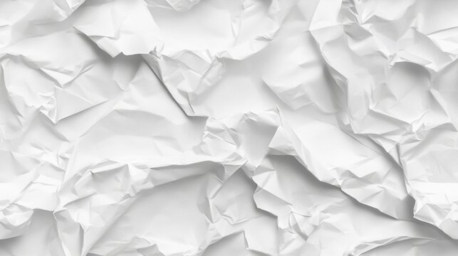 Fondo de papel arrugado de color blanco