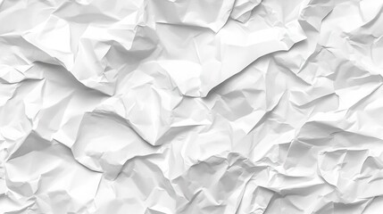 Fondo de papel arrugado de color blanco