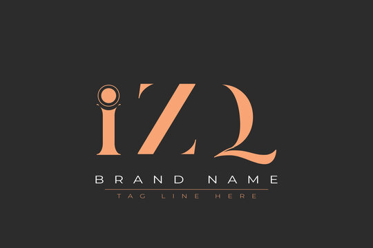 IZQ abstract letter logo design. This logo is designed by three abstract letters.