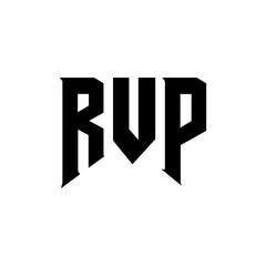 RVP letter logo design for technology company. RVP logo design black and white color combination. RVP logo, RVP vector, RVP design, RVP icon, RVP alphabet. RVP typography logo design.