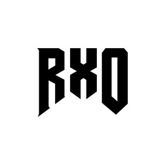 RXO letter logo design for technology company. RXO logo design black and white color combination. RXO logo, RXO vector, RXO design, RXO icon, RXO alphabet. RXO typography logo design.