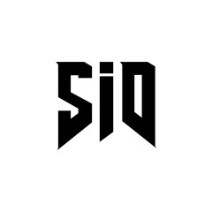 SID letter logo design for technology company. SID logo design black and white color combination. SID logo, SID vector, SID design, SID icon, SID alphabet. SID typography logo design.