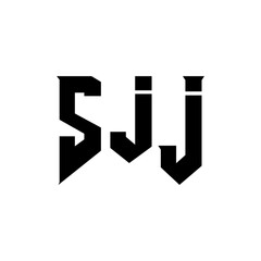 SJJ letter logo design for technology company. SJJ logo design black and white color combination. SJJ logo, SJJ vector, SJJ design, SJJ icon, SJJ alphabet. SJJ typography logo design.