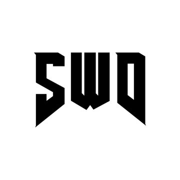 SWD letter logo design for technology company. SWD logo design black and white color combination. SWD logo, SWD vector, SWD design, SWD icon, SWD alphabet. SWD typography logo design.