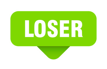 loser sticker. loser sign on transparent background