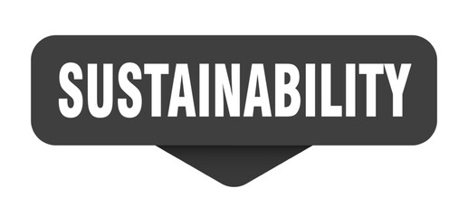 sustainability sticker. sustainability sign on transparent background