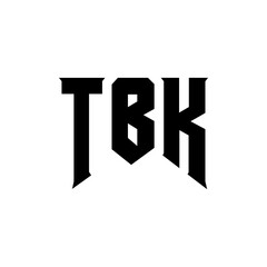 TBK letter logo design for technology company. TBK logo design black and white color combination. TBK logo, TBK vector, TBK design, TBK icon, TBK alphabet. TBK typography logo design.