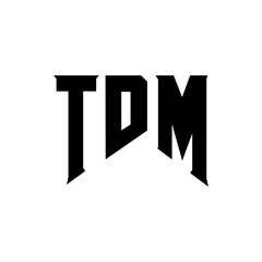 TDM letter logo design for technology company. TDM logo design black and white color combination. TDM logo, TDM vector, TDM design, TDM icon, TDM alphabet. TDM typography logo design.
