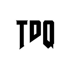 TDQ letter logo design for technology company. TDQ logo design black and white color combination. TDQ logo, TDQ vector, TDQ design, TDQ icon, TDQ alphabet. TDQ typography logo design.