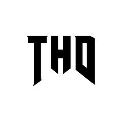 THD letter logo design for technology company. THD logo design black and white color combination. THD logo, THD vector, THD design, THD icon, THD alphabet. THD typography logo design.