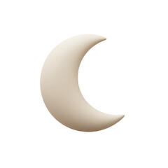 Minimal Crescent Moon with Half-Moon Curve Icon