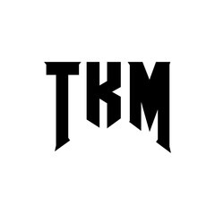 TKM letter logo design for technology company. TKM logo design black and white color combination. TKM logo, TKM vector, TKM design, TKM icon, TKM alphabet. TKM typography logo design.