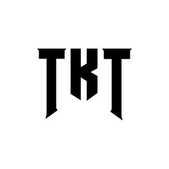 TKT letter logo design for technology company. TKT logo design black and white color combination. TKT logo, TKT vector, TKT design, TKT icon, TKT alphabet. TKT typography logo design.