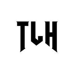 TLH letter logo design for technology company. TLH logo design black and white color combination. TLH logo, TLH vector, TLH design, TLH icon, TLH alphabet. TLH typography logo design.