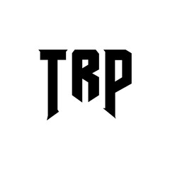 TRP letter logo design for technology company. TRP logo design black and white color combination. TRP logo, TRP vector, TRP design, TRP icon, TRP alphabet. TRP typography logo design.