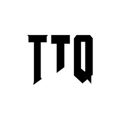 TTQ letter logo design for technology company. TTQ logo design black and white color combination. TTQ logo, TTQ vector, TTQ design, TTQ icon, TTQ alphabet. TTQ typography logo design.