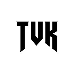 TVK letter logo design for technology company. TVK logo design black and white color combination. TVK logo, TVK vector, TVK design, TVK icon, TVK alphabet. TVK typography logo design.