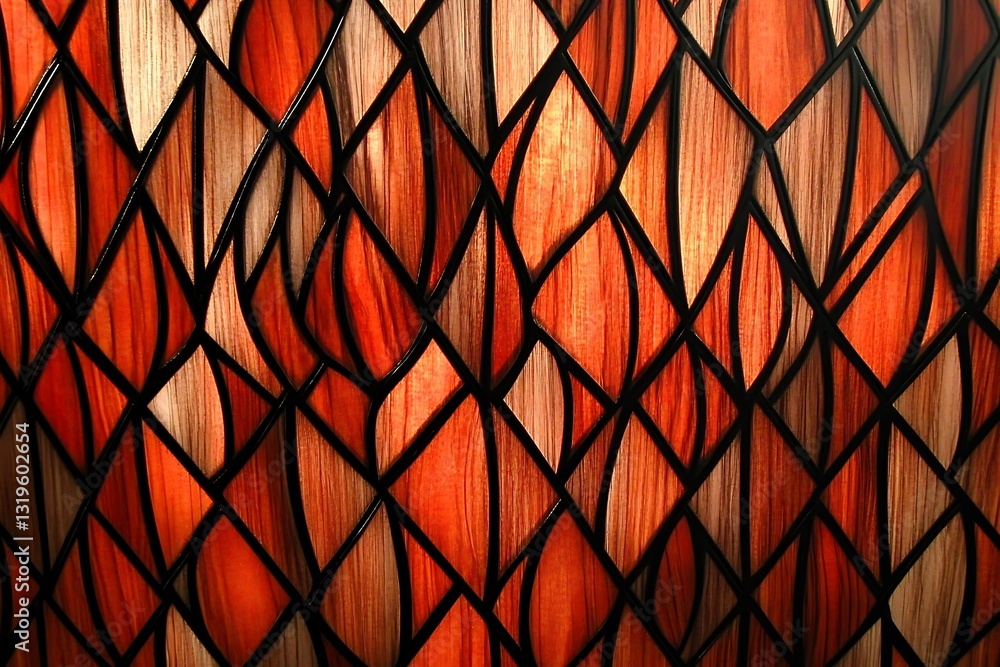 Poster intricate geometric patterned background with warm and textural design