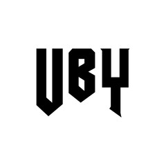 UBY letter logo design for technology company. UBY logo design black and white color combination. UBY logo, UBY vector, UBY design, UBY icon, UBY alphabet. UBY typography logo design.