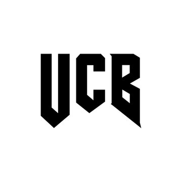 UCB letter logo design for technology company. UCB logo design black and white color combination. UCB logo, UCB vector, UCB design, UCB icon, UCB alphabet. UCB typography logo design.
