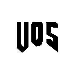 UQS letter logo design for technology company. UQS logo design black and white color combination. UQS logo, UQS vector, UQS design, UQS icon, UQS alphabet. UQS typography logo design.