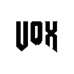 UQX letter logo design for technology company. UQX logo design black and white color combination. UQX logo, UQX vector, UQX design, UQX icon, UQX alphabet. UQX typography logo design.