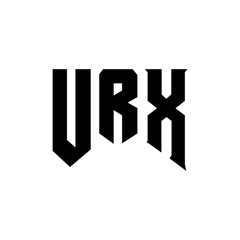 URX letter logo design for technology company. URX logo design black and white color combination. URX logo, URX vector, URX design, URX icon, URX alphabet. URX typography logo design.