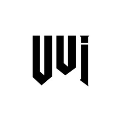 UUI letter logo design for technology company. UUI logo design black and white color combination. UUI logo, UUI vector, UUI design, UUI icon, UUI alphabet. UUI typography logo design.