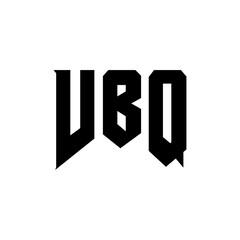 VBQ letter logo design for technology company. VBQ logo design black and white color combination. VBQ logo, VBQ vector, VBQ design, VBQ icon, VBQ alphabet. VBQ typography logo design.