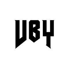 VBY letter logo design for technology company. VBY logo design black and white color combination. VBY logo, VBY vector, VBY design, VBY icon, VBY alphabet. VBY typography logo design.